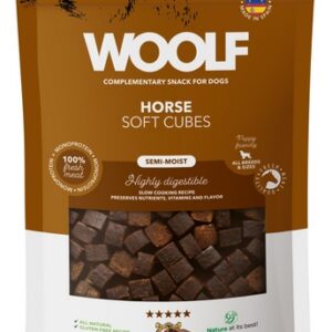 Woolf Soft Cubes Monoprotein Horse 100g