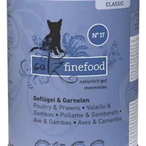Catz Finefood Classic N.17 Drób i Krewetki puszka 400g