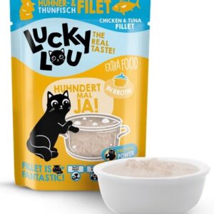 Lucky Lou Extrafood Kurczak i tuńczyk w bulionie saszetka 70g