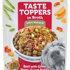Applaws Taste Toppers Saszetka dla psa - wołowina, zielony groszek, bataty i czerwona papryka w sosie 85g