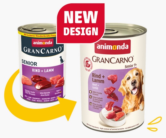 Animonda GranCarno Original Senior Rind Lamm Wołowina + Jagnięcina puszka 400g - Image 2