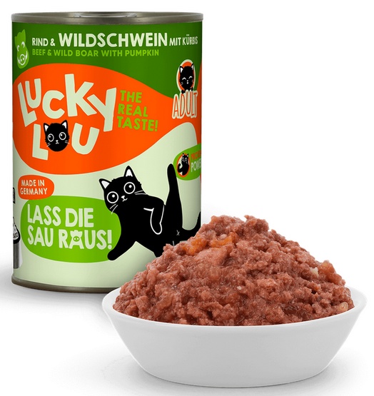 Lucky Lou Lifestage Adult Wołowina i dzik puszka 400g - Image 2