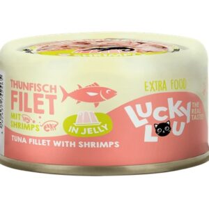 Lucky Lou Extrafood Tuńczyk i krewetki w galaretce puszka 70g