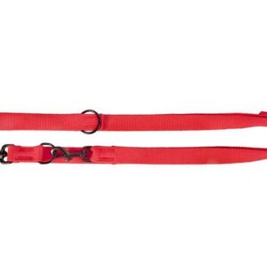 Dingo Smycz taśma przedłużana z taśmy bawełnianej 1,6cm/120-220cm czerwona