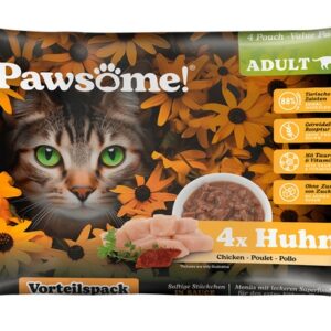 Pawsome Adult Huhn - kurczak saszetki 4x85g