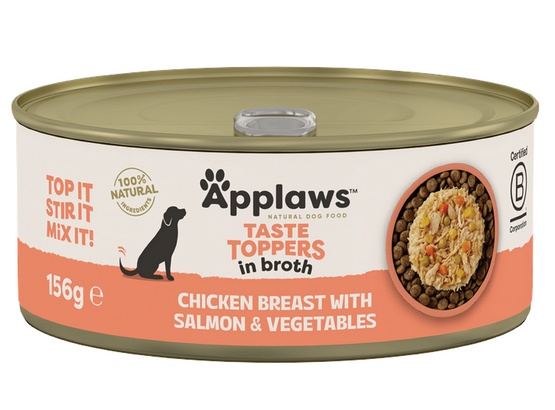 Applaws Dog Taste Toppers puszka z kurczakiem, łososiem i warzywami 156g - Image 7