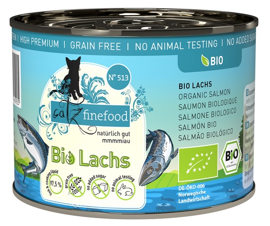 Catz Finefood Organic Bio Łosoś (N.513) puszka 200g - Image 4