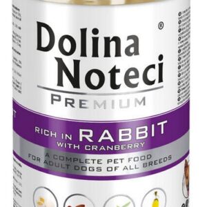 Dolina Noteci Premium Pies Królik i żurawina puszka 400g