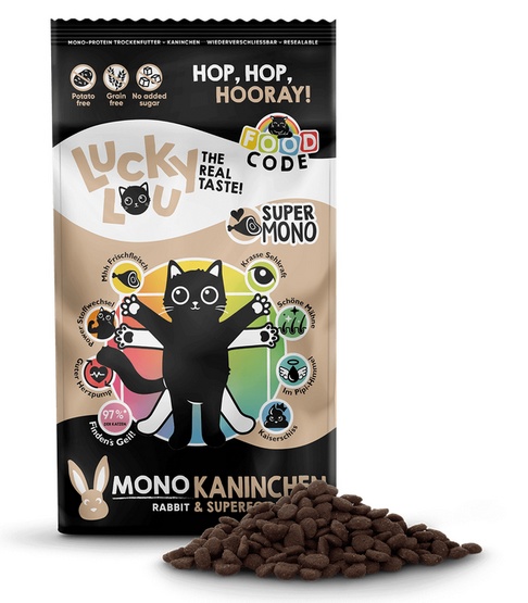Lucky Lou Food Code Mono Królik 340g - Image 2