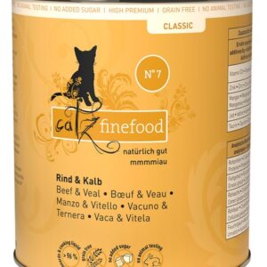 Catz Finefood Classic N.07 Wołowina i cielęcina puszka 800g