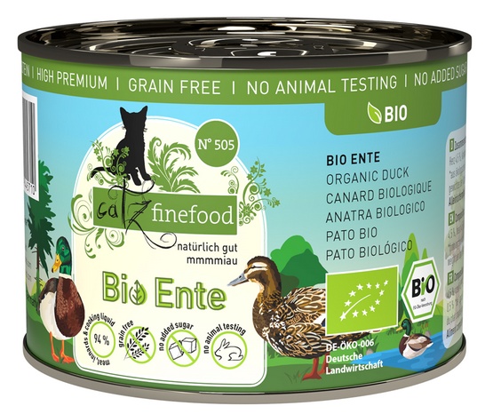 Catz Finefood Organic Bio Kaczka (N.505) puszka 200g - Image 4