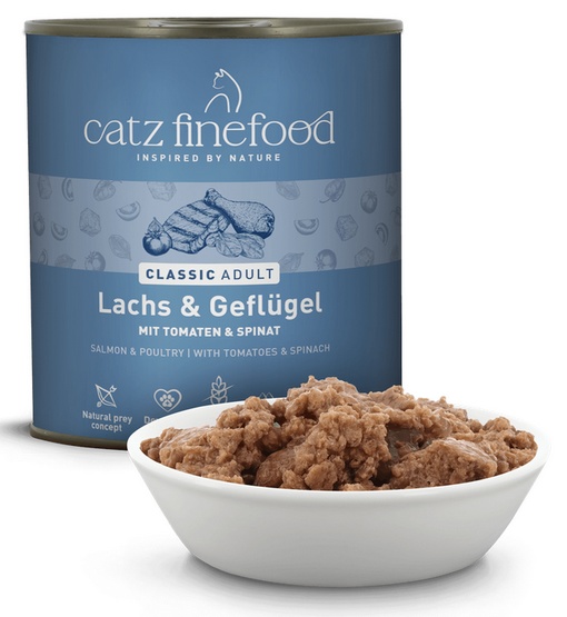 Catz Finefood Classic Łosoś i drób (N.05) puszka 800g - Image 2