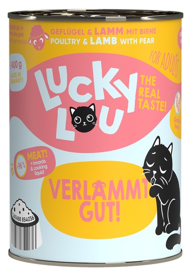 Lucky Lou Lifestage Adult Drób i jagnięcina puszka 400g - Image 4