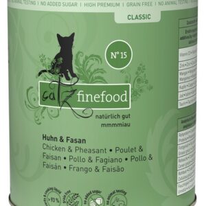 Catz Finefood Classic N.15 Kurczak i Bażant puszka 800g