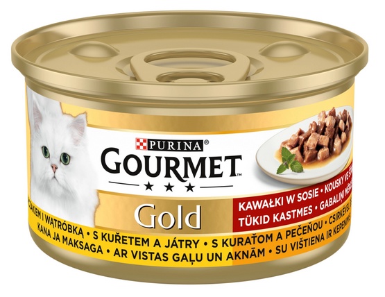 Gourmet Gold Kurczak i wątróbka w sosie 85g - Image 2