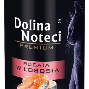 Dolina Noteci Premium Kot Bogata w łososia puszka 400g
