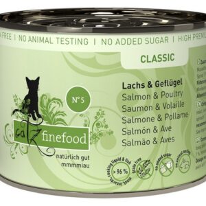 Catz Finefood Classic N.05 Łosoś i drób puszka 200g