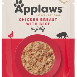 Applaws saszetka dla kota kurczak z wołowiną w galaretce 70g