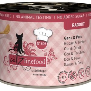 Catz Finefood Ragout N.603 Gęś i Indyk puszka 190g