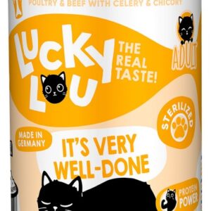 Lucky Lou Lifestage Sterilized Drób i wołowina puszka 400g