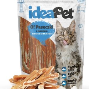 IdeaPet O! Kot Paski z łososiem 60g
