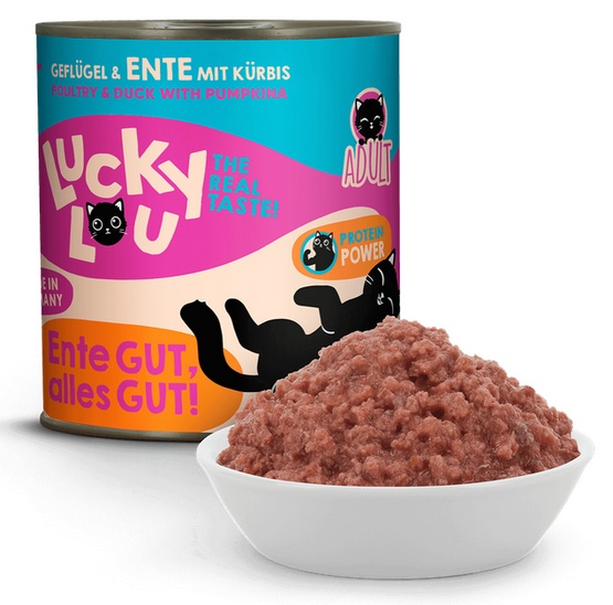 Lucky Lou Lifestage Adult Drób i kaczka puszka 800g - Image 2