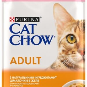 Purina Cat Chow Łosoś i zielona fasolka saszetka 85g