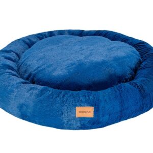 MIMIKO Pets Legowisko Shaggy okrągłe XXL 100cm chabrowe