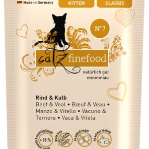 Catz Finefood Classic Kitten N.07 Wołowina i cielęcina saszetka 85g