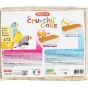 Zolux Crunchy Cake miód/owoc 12szt