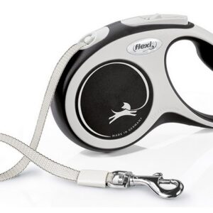 Flexi New Comfort Smycz taśma S 5m czarna [FL-3547]