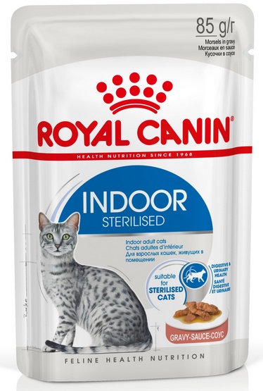 Royal Canin Indoor Sterilised sos karma mokra dla kotów dorosłych sterylizowanych, przebywających w domu saszetka 85g - Image 2