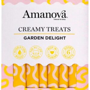 Amanova Cat Creamy Treats Garden Delight Chicken & Vegetables - kurczak i warzywa 6x15g