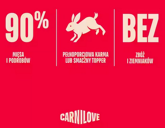 Carnilove Cat Rabbit Kitten - królik w sosie saszetka 85g - Image 2