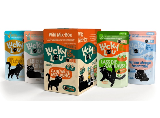 Lucky Lou Lifestage Adult Wild Mix-Box saszetki 6x125g - Image 3