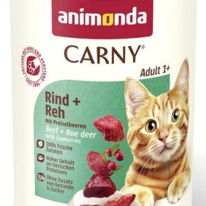 Animonda Carny Adult Wołowina, Sarnina + Borówka puszka 400g