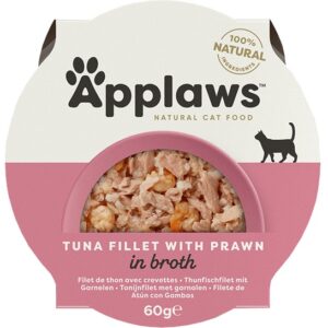 Applaws miseczka dla kota Filet z Tuńczyka z Krewetkami 60g