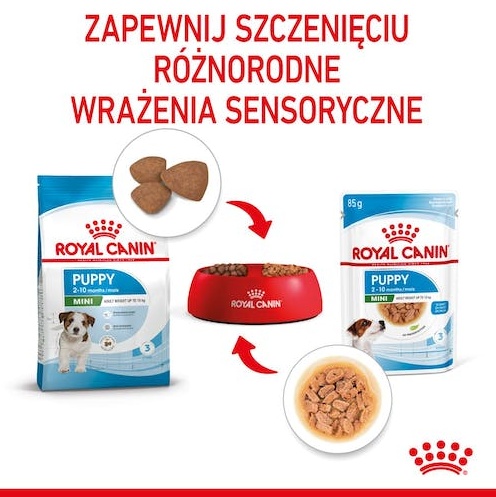 Royal Canin Mini Puppy karma mokra w sosie dla szczeniąt, od 2 do 10 miesiąca życia, ras małych saszetka 85g - Image 5