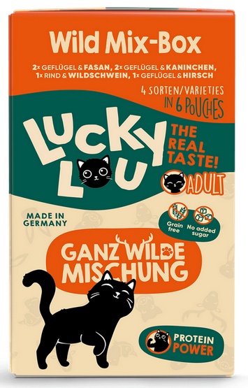 Lucky Lou Lifestage Adult Wild Mix-Box saszetki 6x125g - Image 2