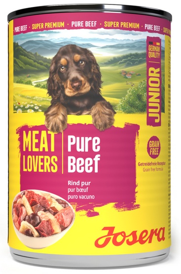 Josera Pies Meat Lovers Pure Junior Wołowina puszka 400g