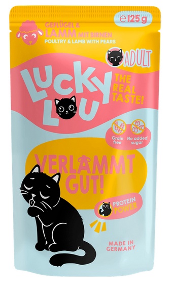 Lucky Lou Lifestage Adult Drób i jagnięcina saszetka 125g - Image 2