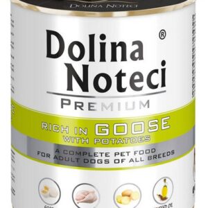 Dolina Noteci Premium Pies Gęś i ziemniaki puszka 800g