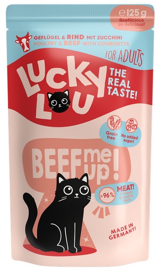 Lucky Lou Lifestage Adult Drób i wołowina saszetka 125g - Image 4