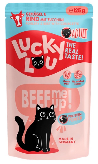 Lucky Lou Lifestage Adult Drób i wołowina saszetka 125g - Image 2