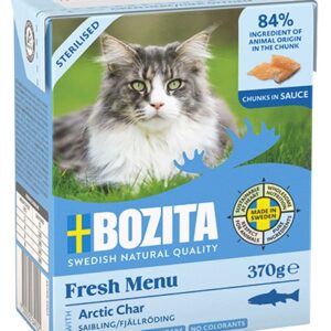 Bozita Sterilised z Pstrągiem górskim kawałki w sosie kartonik 370g
