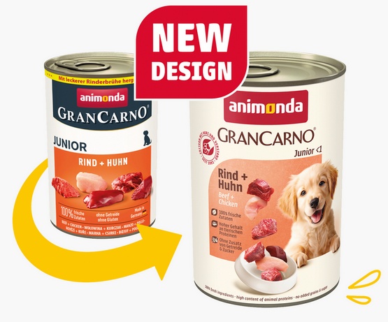 Animonda GranCarno Original Junior Rind Huhn Wołowina + Kurczak puszka 400g - Image 2
