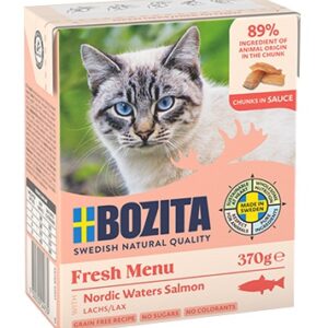 Bozita z Łososiem kawałki w sosie kartonik 370g