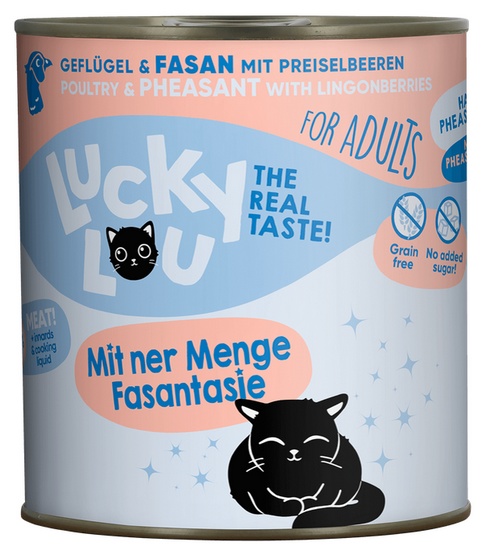Lucky Lou Lifestage Adult Drób i bażant puszka 800g - Image 4