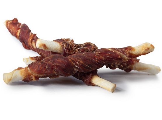 Woolf Chicken & Rawhide Twister 100g - Image 3