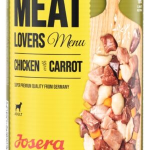 Josera Pies Meat Lovers Menu Kurczak z marchewką puszka 400g